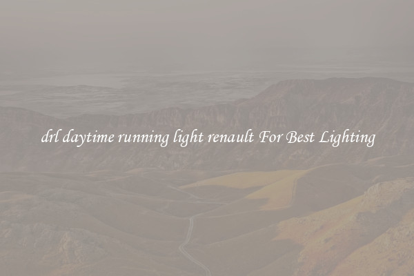 drl daytime running light renault For Best Lighting