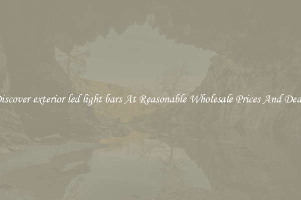 Discover exterior led light bars At Reasonable Wholesale Prices And Deals
