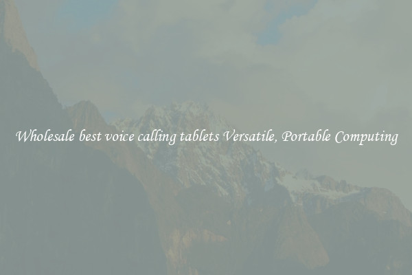 Wholesale best voice calling tablets Versatile, Portable Computing