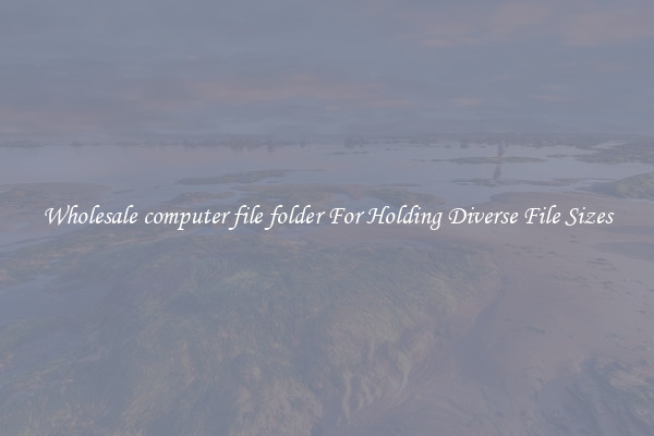 Wholesale computer file folder For Holding Diverse File Sizes