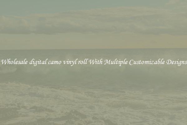 Wholesale digital camo vinyl roll With Multiple Customizable Designs