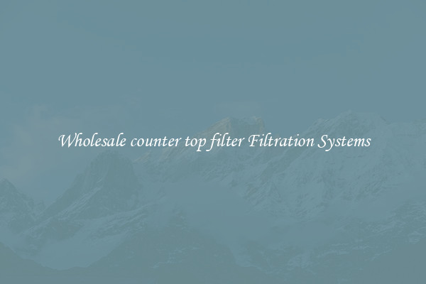 Wholesale counter top filter Filtration Systems