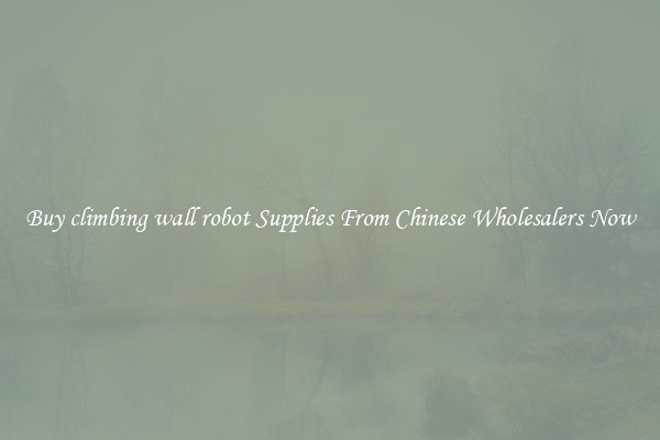 Buy climbing wall robot Supplies From Chinese Wholesalers Now
