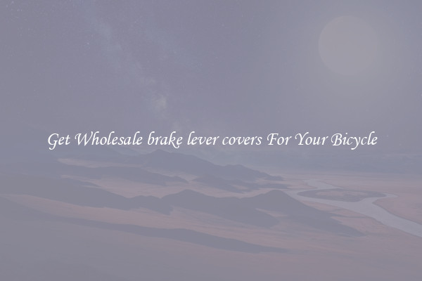 Get Wholesale brake lever covers For Your Bicycle