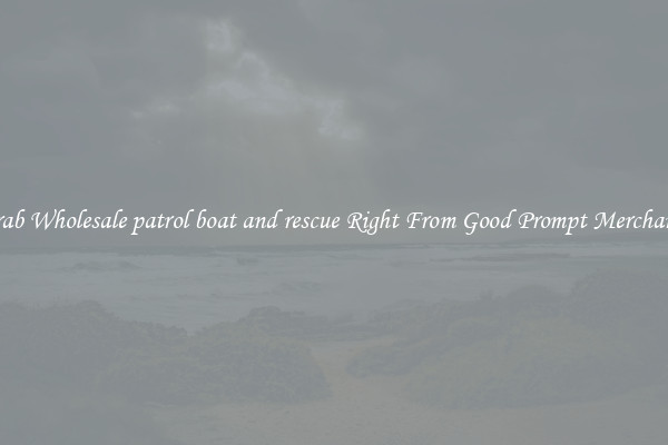 Grab Wholesale patrol boat and rescue Right From Good Prompt Merchants