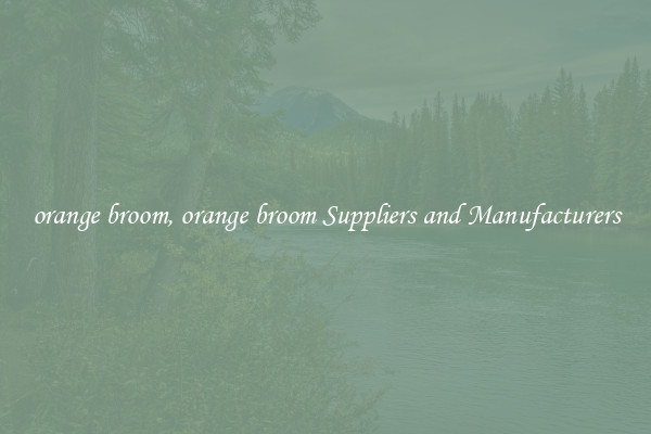 orange broom, orange broom Suppliers and Manufacturers