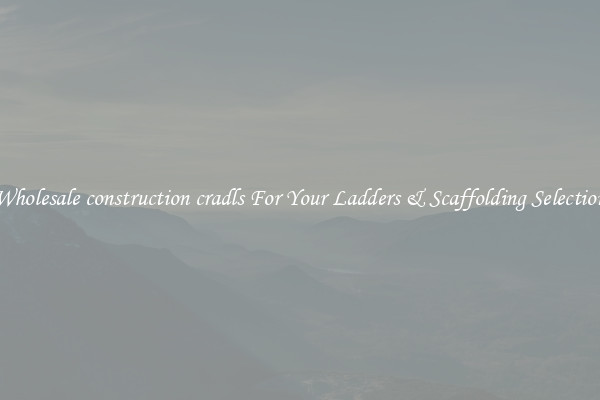 Wholesale construction cradls For Your Ladders & Scaffolding Selection