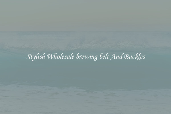 Stylish Wholesale brewing belt And Buckles