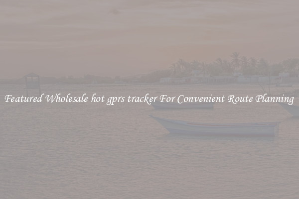 Featured Wholesale hot gprs tracker For Convenient Route Planning 